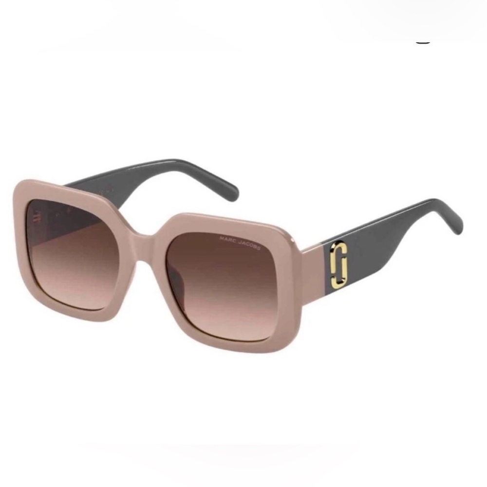 Marc Jacobs Oversized Beige & Gray Gradient Sunglasses ✨ Retail: $240 NIB - Picture 11 of 12